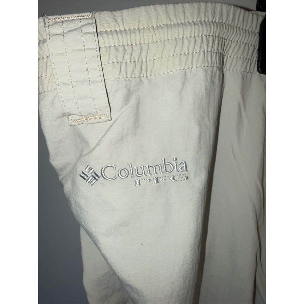 Columbia PFG Mens Lightweight Fishing Pants Beige Size XL Zip Off Convertible - Picture 5 of 10